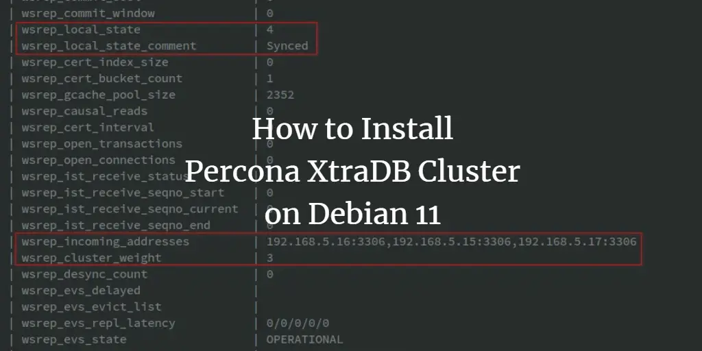 How to Install Percona XtraDB Cluster on Debian 11