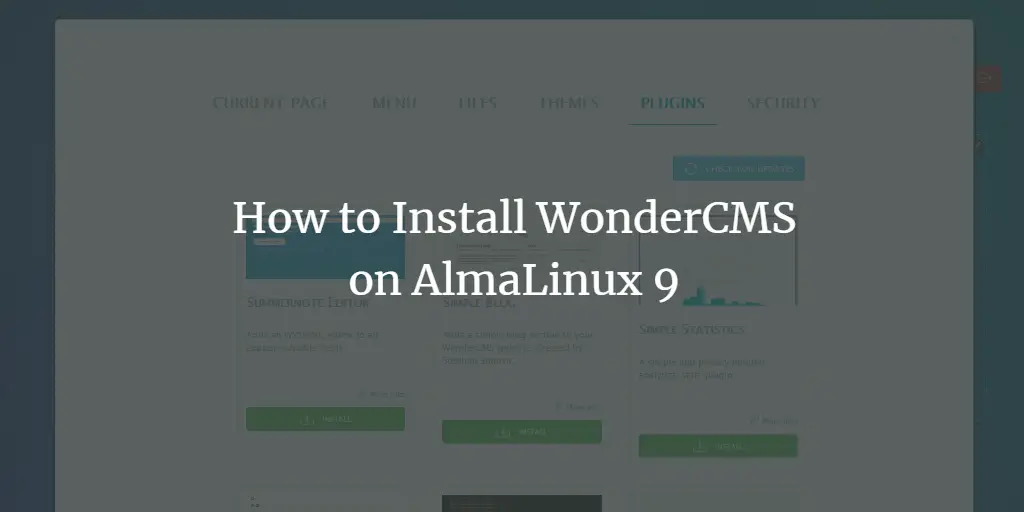 How to Install WonderCMS on AlmaLinux 9