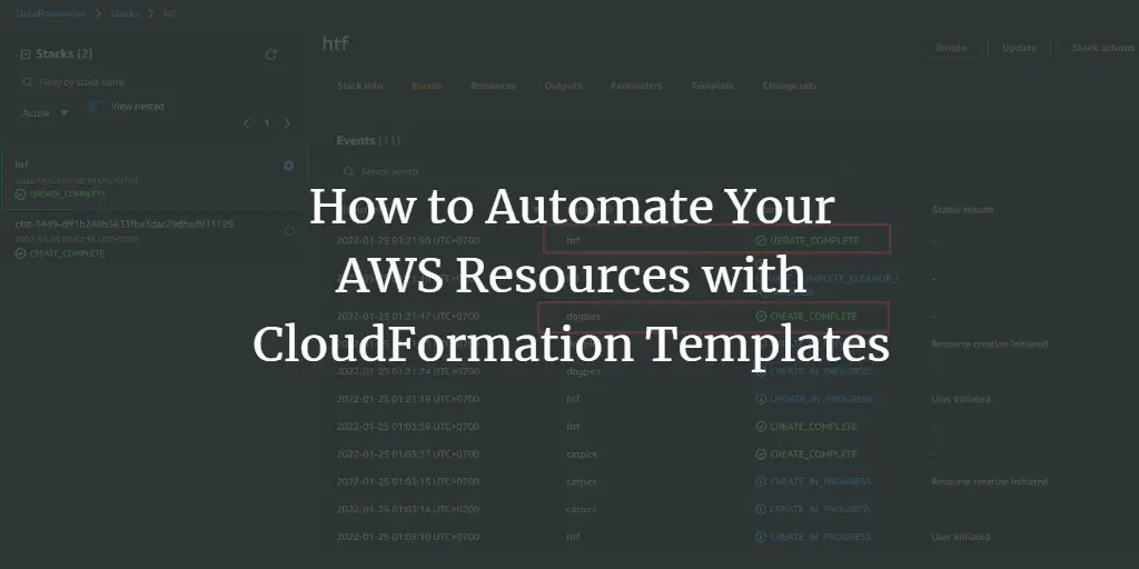 How to Automate Your AWS Resources with CloudFormation Templates