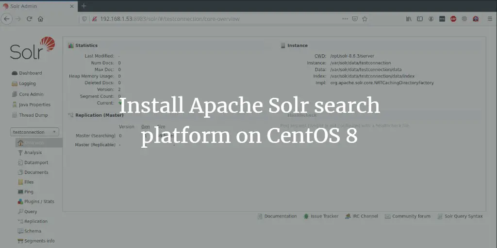 Install Apache Solr search platform on CentOS 8