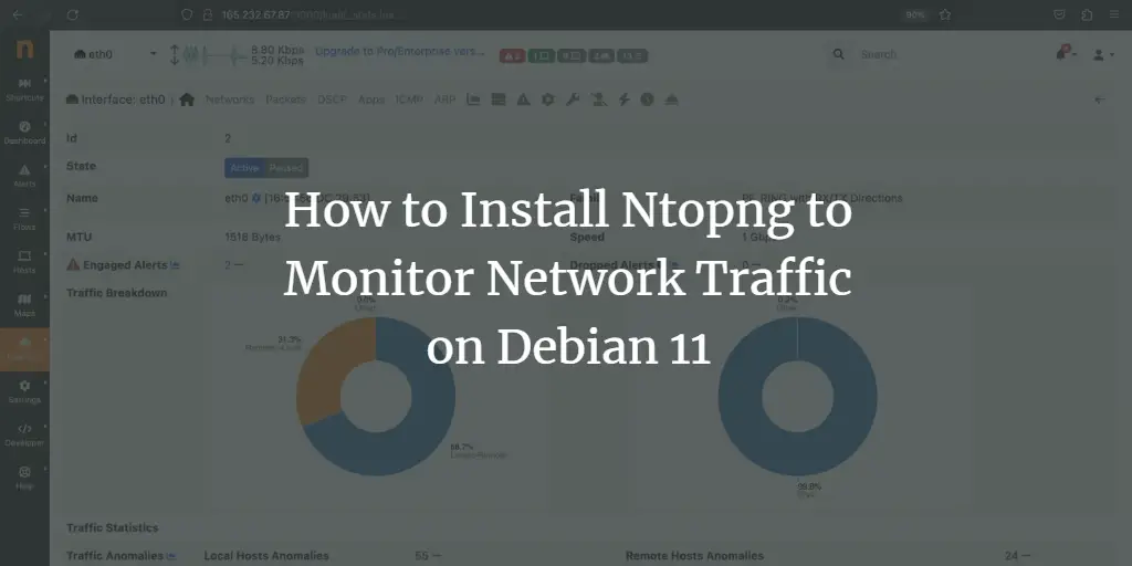 How to Install Ntopng to Monitor Network Traffic on Debian 11