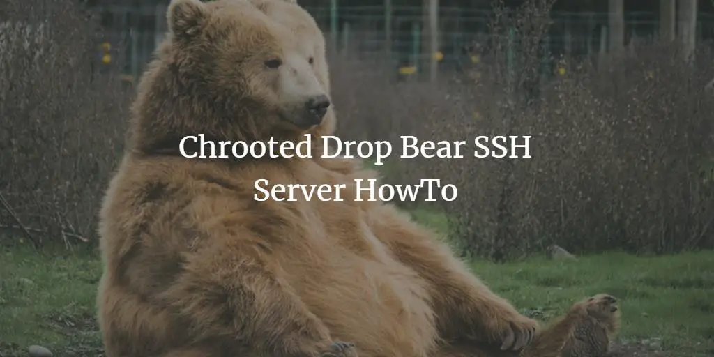 Chrooted Drop Bear SSH Server HowTo
