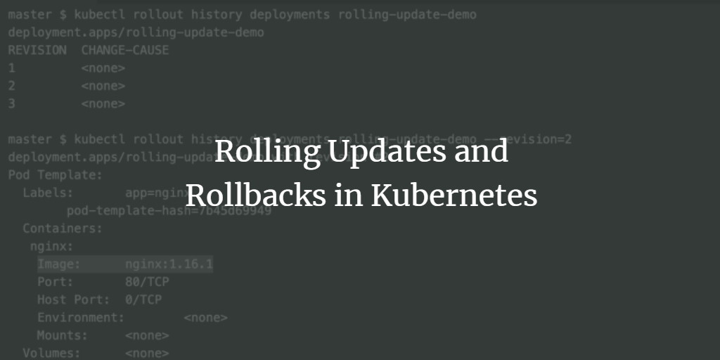 Rolling Updates and Rollbacks in Kubernetes