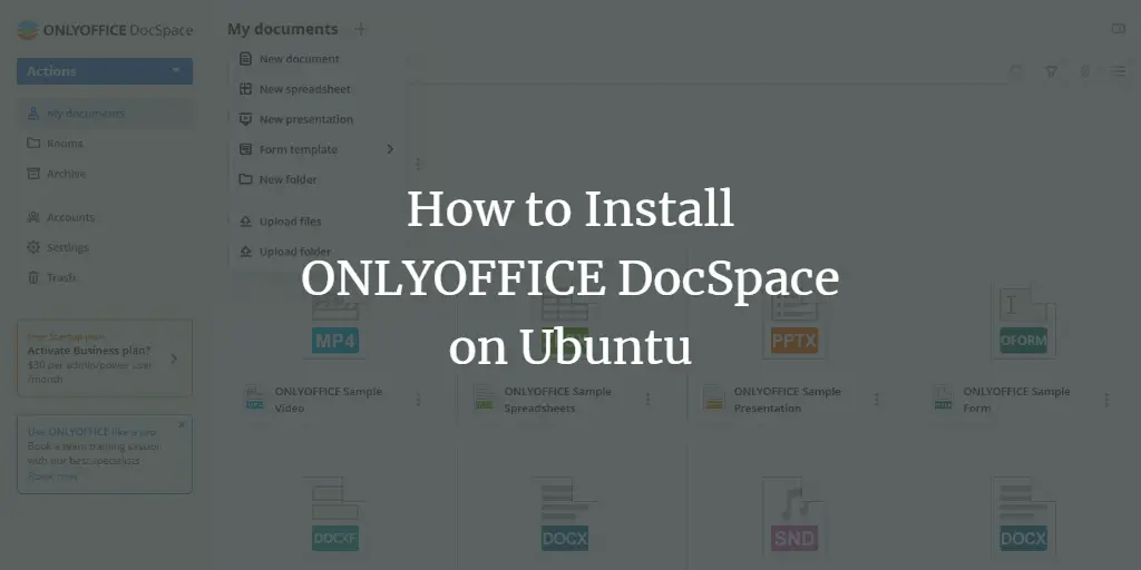 How to install ONLYOFFICE DocSpace on Ubuntu