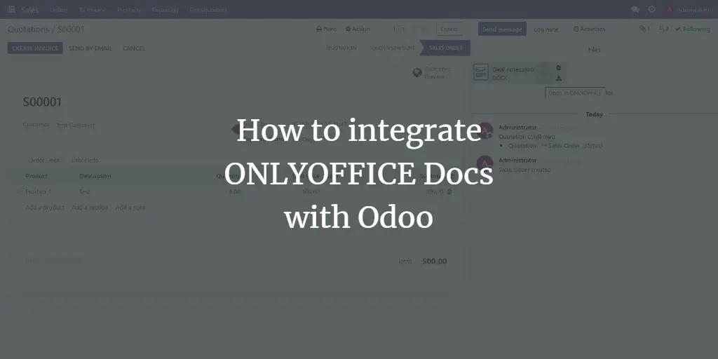 How to integrate ONLYOFFICE Docs with Odoo