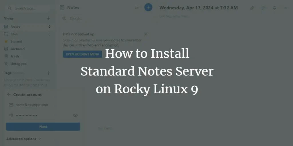 How to Install Standard Notes Server on Rocky Linux 9
