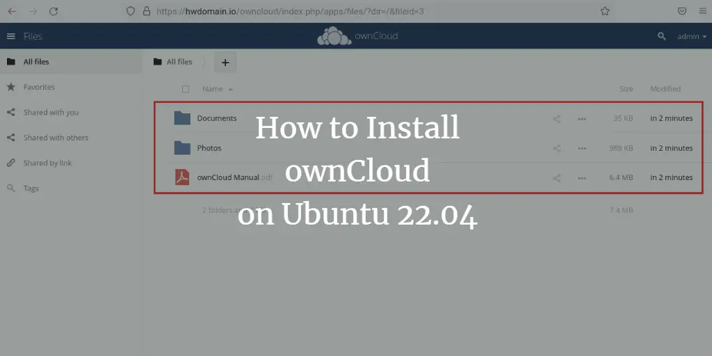 How to Install ownCloud on Ubuntu 22.04