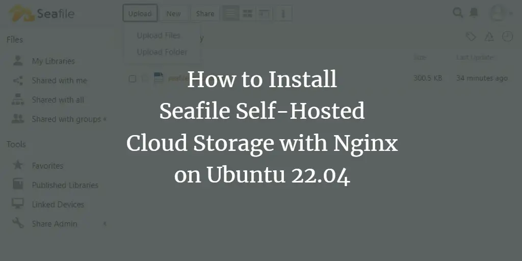 How to Install Seafile Self-Hosted Cloud Storage with Nginx on Ubuntu 22.04
