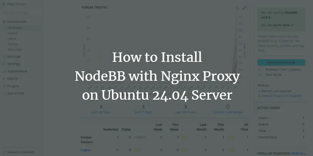 How to Install NodeBB with Nginx Proxy on Ubuntu 24.04 Server