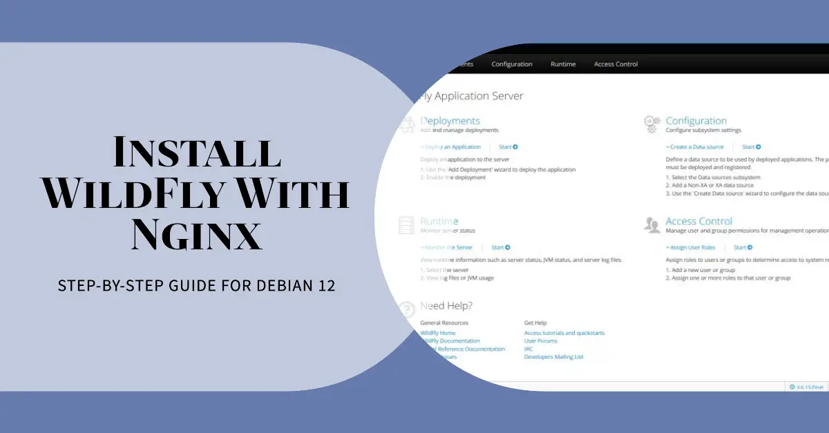 How to Install WildFly Application Server with Nginx Reverse Proxy on Debian 12